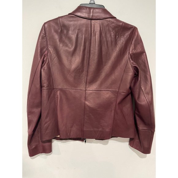 NWOT 100% Genuine Leather Ann Taylor Jacket - Picture 9 of 9